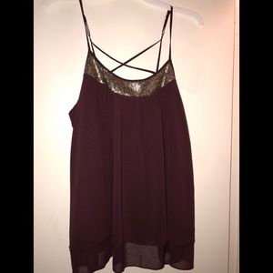 Maroon tank top